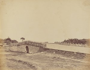 Brücke von Palichian bei Peking, Schauplatz des Kampfes mit kaiserlichen chinesischen Truppen, 21. September 1860 von Felice Beato