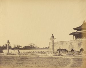 Eingang zum Winterpalast, Peking, Oktober 1860 von Felice Beato