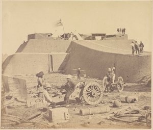 Stab des Hauptquartiers, Pehtang Fort von Felice Beato