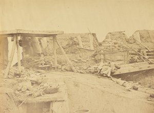 Inneres des britischen Eingangs, Nordfort, 21. August 1860 von Felice Beato