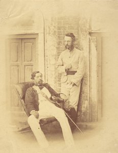 Generalleutnant Sir Robert Napier und Oberstleutnant William Wilberforce Harris Greathed, Bengalen von Felice Beato