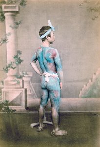 Tätowierter japanischer Bräutigam betto, Japan, 1882 von Felice Beato
