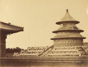 Himmelstempel von dem Ort, an dem die Priester in der chinesischen Stadt Peking verbrannt werden. 18. Oktober