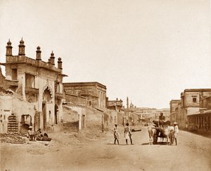 Die Straße, auf der General Sir Henry Havelock die Residenz in Lucknow betrat von Felice Beato