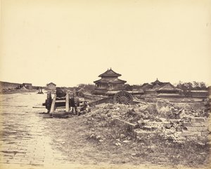 Oberseite der Mauer von Peking von Felice Beato