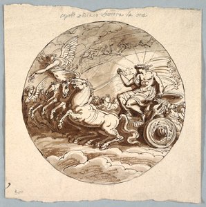 Apollo im Wagen mit Aurora und den Stunden