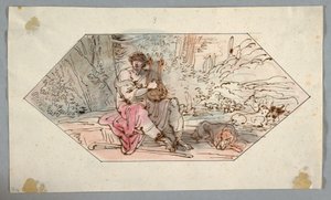 Apollo bewacht die Herden [oder Schafe] des Königs Admetus, 1780–1800