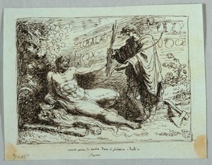 Herkules fügt Bogen und Pfeil zu Philoktetes hinzu von Felice Giani