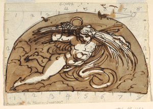 Sommer, Lunette für die Decke, Sala Ottagonale, Palazzo Milzetti, Faenza