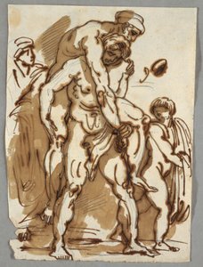 Die Aeneas-Gruppe aus dem Brand im Borgo von Felice Giani