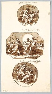 Drei Taten des Herkules von Felice Giani