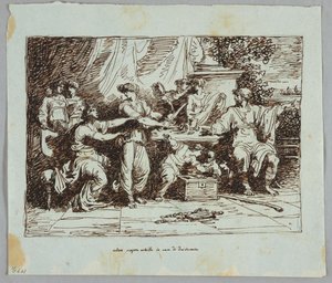 Ulysses entdeckt Achilles in Scyros