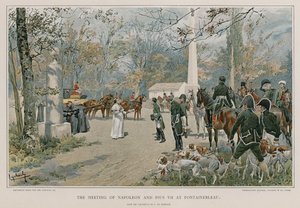 Das Treffen von Napoleon und Pius VII. in Fontainebleau von Felicien baron de Myrbach Rheinfeld