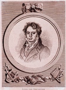 Porträt des deutschen Komponisten Ludwig van Beethoven