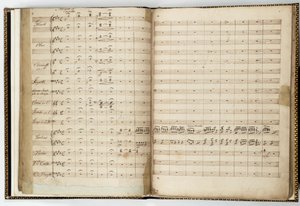 Manuskriptpartitur von "Ein Sommernachtstraum" von Felix Mendelssohn von Felix Bartholdy Mendelssohn