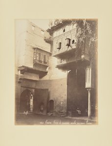 Kairo - Hof eines arabischen Hauses, im alten Kairo von Félix Bonfils