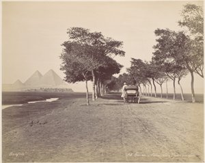Kairo. Allee der Pyramiden von Félix Bonfils
