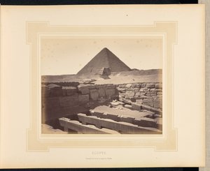 Ägypten: Pyramide von Cheops und Tempel von Chaffra von Félix Bonfils