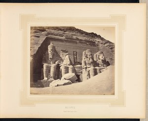 Ägypten: Tempel von Abu Simbel, Nubien von Félix Bonfils