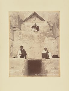 Eingang zur großen Pyramide von Félix Bonfils
