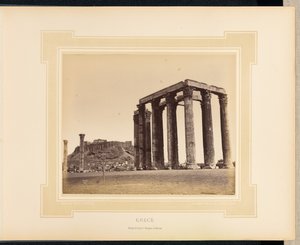 Griechenland: Tempel des Olympischen Zeus in Athen von Félix Bonfils