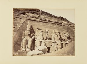 Nubien. Tempel von Abu Simbel, Ägypten von Félix Bonfils