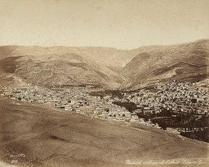 Panoramablick auf Zahleh, Syrien von Félix Bonfils