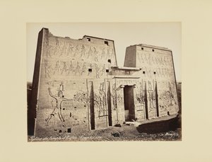 Pylon des Tempels von Edfu (Ägypten) von Félix Bonfils