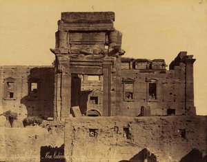 Überreste des Sonnentempels in Palmyra, Syrien