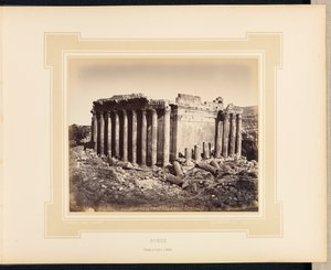 Syrien: Tempel des Jupiter in Baalbek von Félix Bonfils