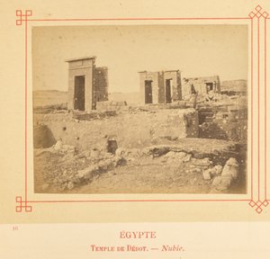 Tempel von Debod - Nubien von Félix Bonfils
