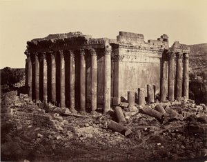 Tempel des Jupiter - Baalbek von Félix Bonfils
