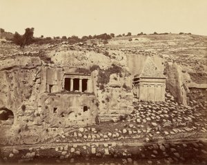 Grab von Zacharias und St. Jakobus - Jerusalem von Félix Bonfils