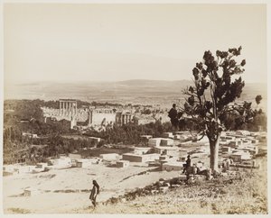 Allgemeine Ansicht von Balbek, Syrien #438 von Félix Bonfils