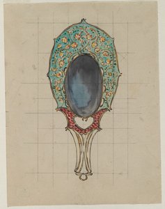 Entwurf für einen Handspiegel, um 1900-1902