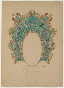 Entwürfe für einen Handspiegel, um 1900-1902 von Felix Bracquemond