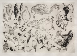 Tafelservice (Rousseau-Service): Enten, Fische usw. (Nr. 12)