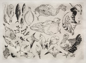 Tafelservice Rousseau: Enten, Fische, etc. Nr. 12, 1866