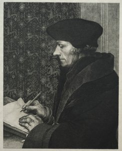 Erasmus, nach Holbein, 1863
