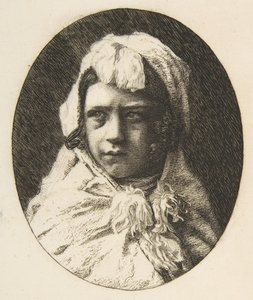 Porträt von Henri Houssaye als Kind, 1855-60 von Felix Bracquemond