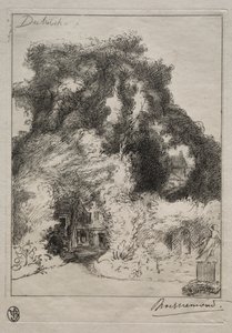 Der Garten des Gasthofs in Dulwich, um 1870