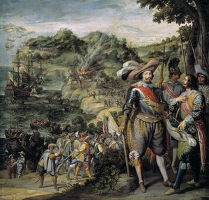 Die Eroberung von Saint Kitts durch Don Faderique de Toledo, 1634