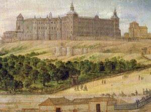 Ansicht des Alcazar von Madrid