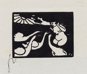 Badende mit Schwänen, X aus "Les Petites Baigneuses", 1893