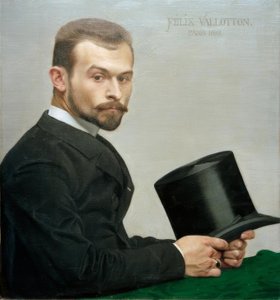 Félix Jasinski mit Hut von Felix Edouard Vallotton