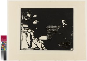 Vorbereitung auf einen Besuch, Tafel acht aus Intimitäten, 1898