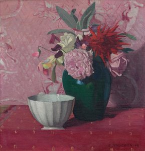 Grüne Vase und weiße Schale, 1919