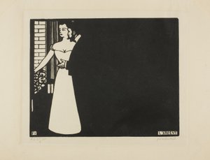 Geld, Platte fünf aus "Intimitäten", 1898 von Felix Edouard Vallotton