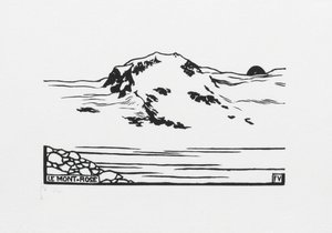 Mont-Rose, 1892 von Felix Edouard Vallotton