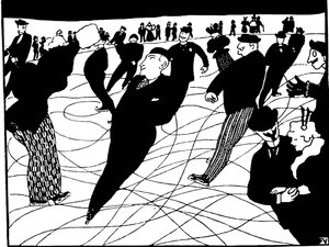 Schlittschuhläufer von Felix Edouard Vallotton